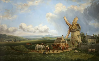 Molino de viento de Kearsey, Minchinhampton Common, Gloucestershire