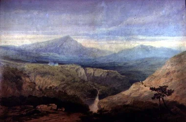 Valle del río Mawddach: Cader Idris en la distancia