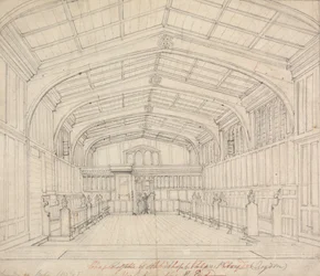 Capilla del Palacio Arzobispal, Croydon: Vista desde el East End