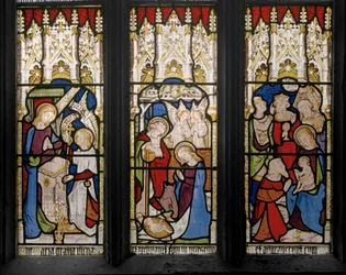 Eventos de la Vida de Cristo y la Virgen María (detalle)