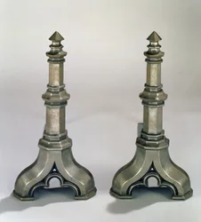 Par de Andirones de Estilo Gótico, c.1836