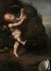 Cupido con un lazo