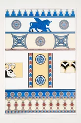 Ornamentos pintados de Nimroud [Calah]
