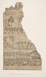 Triunfo de los reyes asirios (Kouyunjik), de Monumentos de Nínive, pub. 1849