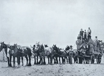 Equipo de transporte de lana, Australia Occidental, c.1900, de 