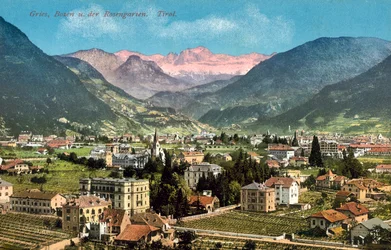 Gries, Bozen y el Rosengarten, Tirol