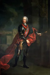 Conde Leopold Joseph von Daun (1705-66), Mariscal de Campo y Comandante en Jefe Austriaco durante la Guerra de los Siete Años, derrotando a Federico el Grande en el sitio de Kolin