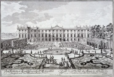 Fachada del jardín del Palacio del Príncipe de Trauthson, Viena c.1719