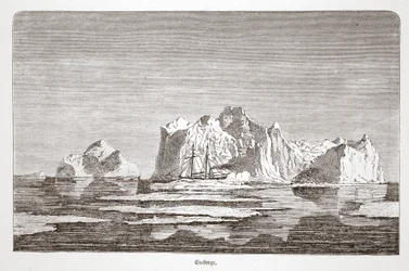 Icebergs, con el Tegetthoff, 1876