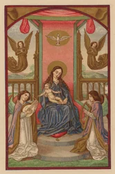 jesus rey de los angeles (cromolito)