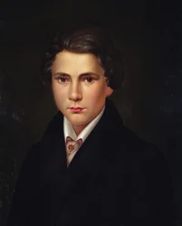 Retrato de un joven con un alfiler de corbata de rubí, c.1835