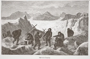 Descanso en Dove Bay, 1876