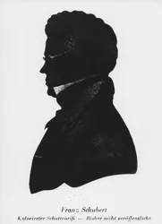 Silueta de Franz Peter Schubert