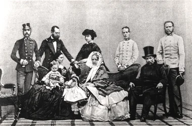 La familia imperial austriaca, 1860