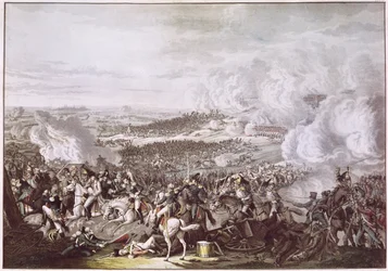 La huida de Napoleón (1769-1821) después de la Batalla de Waterloo, 18 de junio de 1815, c.1815-30
