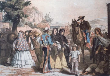 Trajes tradicionales mexicanos de mediados del siglo XIX