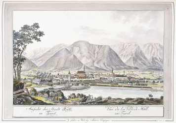 Vista de Hall en Tirol, 1779-1792