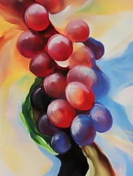 Uvas de colores intensos