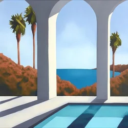 Paisaje de palmeras