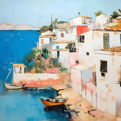 Pueblo costero del Mediterráneo