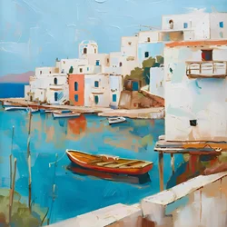 Pueblo portuario mediterráneo