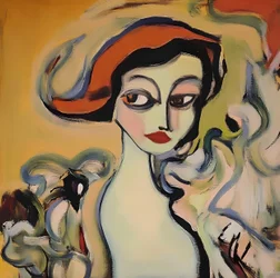 La mujer del sombrero rojo