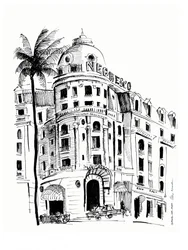 Boceto de un hotel histórico