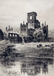 Abadía de Kirkstall desde el sureste