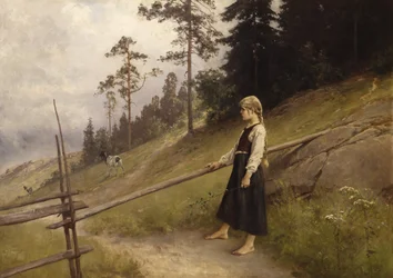 Lechera (óleo sobre lienzo)