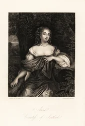 Retrato de Anne Carnegie, condesa de Southesk, esposa de James Carnegie, antes Lady Anne Hamilton, famosa por su relación con el duque de York, c