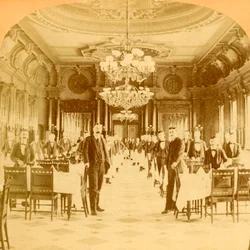 El Gran Comedor, Hotel Windsor, dicho ser el mejor del mundo, Montreal, Canadá, 1894