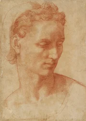 Cabeza de una mujer, principios del siglo XVI