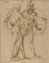 Dos desnudos masculinos, c.1520