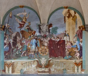 Entrada triunfal de Cosme I en Siena