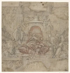 Diseño para un altar de Pascua escenográfico