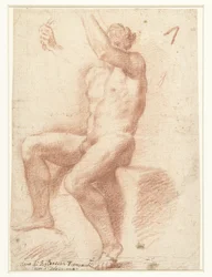 Estudio de un modelo de desnudo masculino