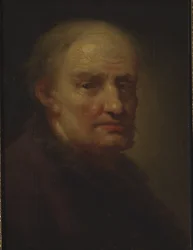 Cabeza de anciano (óleo sobre lienzo)