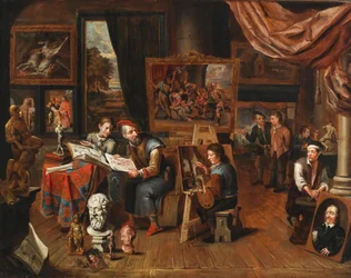 El estudio de un artista