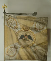 Bandera de San Jorge del Regimiento de Infantería en la Época de Nicolás I, 1830-1840s