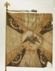 Bandera de San Jorge del Regimiento de Infantería de Moscú en la Época de Nicolás I, 1830-1840s