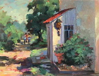 Cimmaron Nuevo México, c.1980-95 (óleo sobre lienzo)