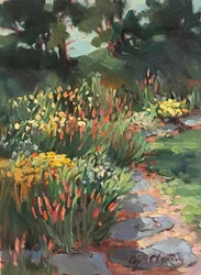 Camino del jardín, c.1990-2005 (óleo sobre lienzo)