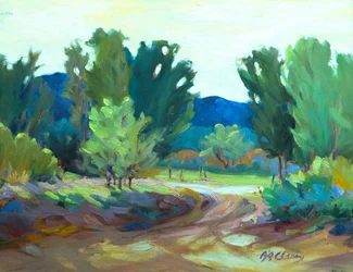 Hacienda Road, c.1990-2000 (óleo sobre lienzo)