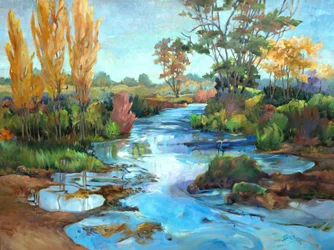 Marais De Cygnes, c.1990-2005 (óleo sobre lienzo)