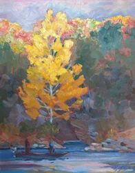 Pine Cove, c.1980-2000 (óleo sobre lienzo)