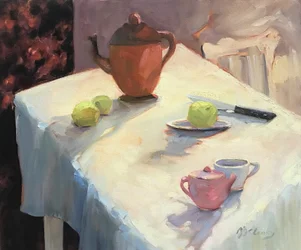 Bodegón de tetera, 2003 (óleo sobre lienzo)