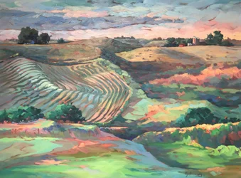 The Colonies Earth Rhythmn Series, c.1980-2000 (óleo sobre lienzo)
