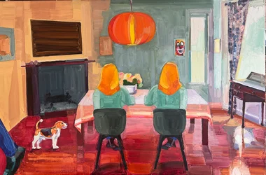 23 perimeter drive, 2025, óleo sobre panel