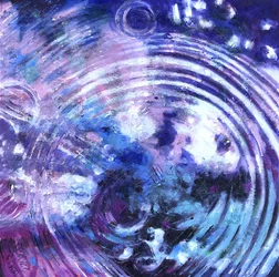 Energía azul arremolinada