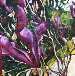 Abstracto floral vibrante